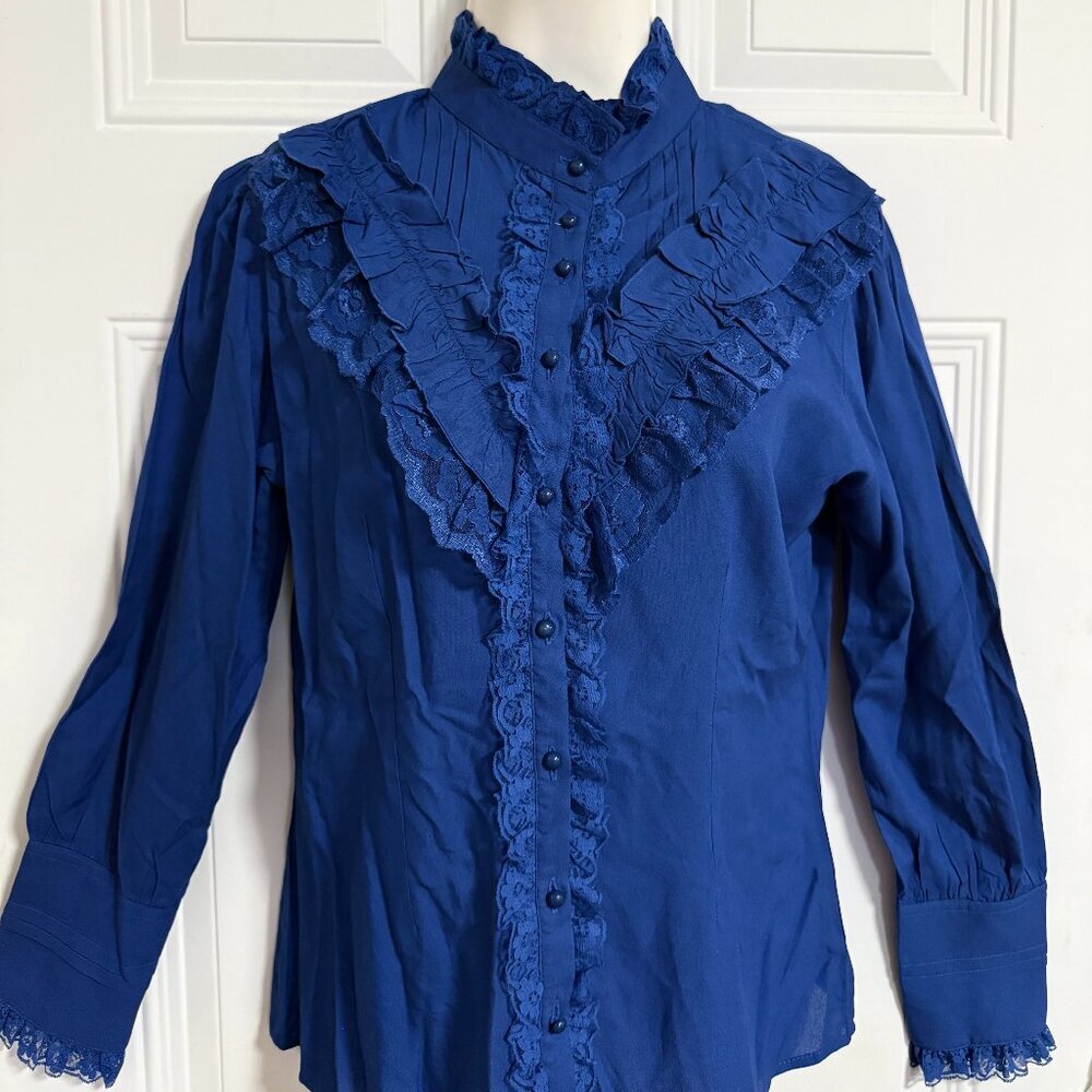 The Pirate Dressing Blouse SZ Medium Cosplay Dress Up Pirate Captain Cottagecore